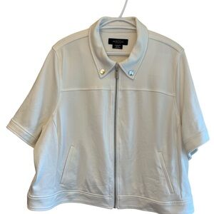 Michael Studio Collection Short Sleeve Crop Jacket EUC